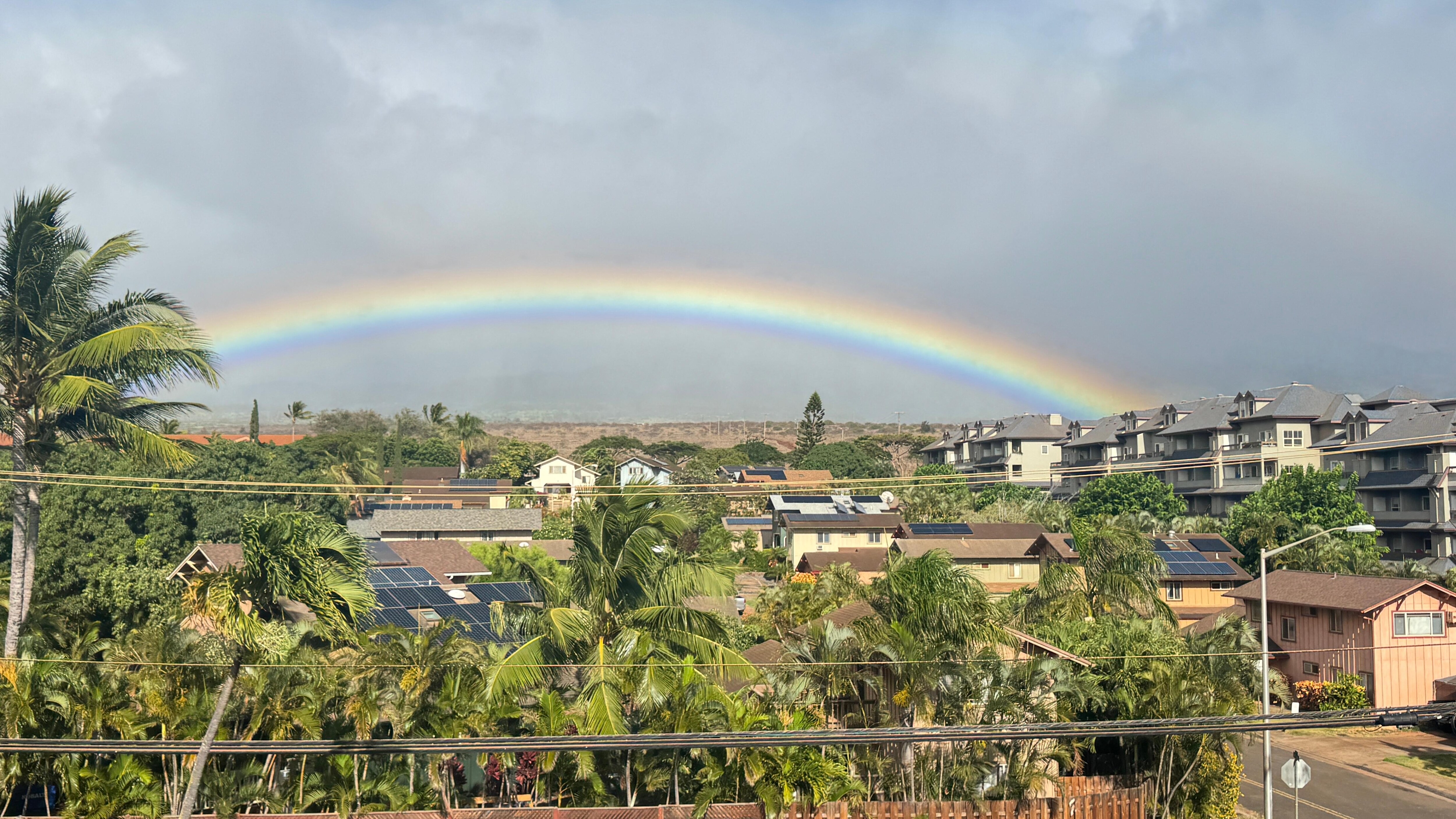 East side from our balcony front door