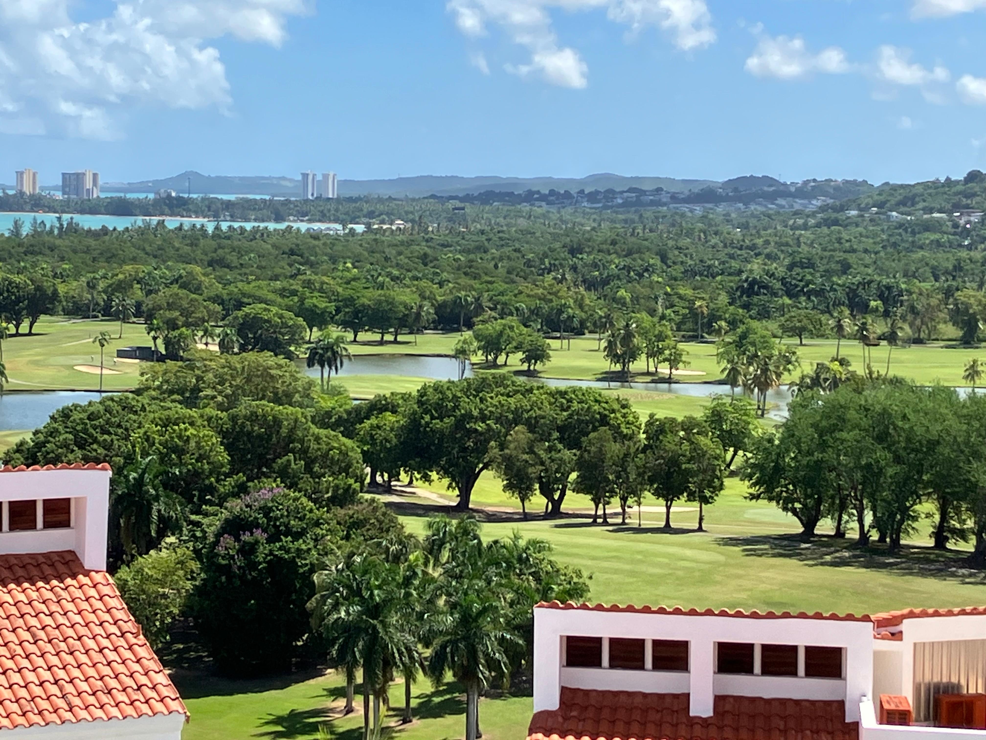 The view from this villa.
