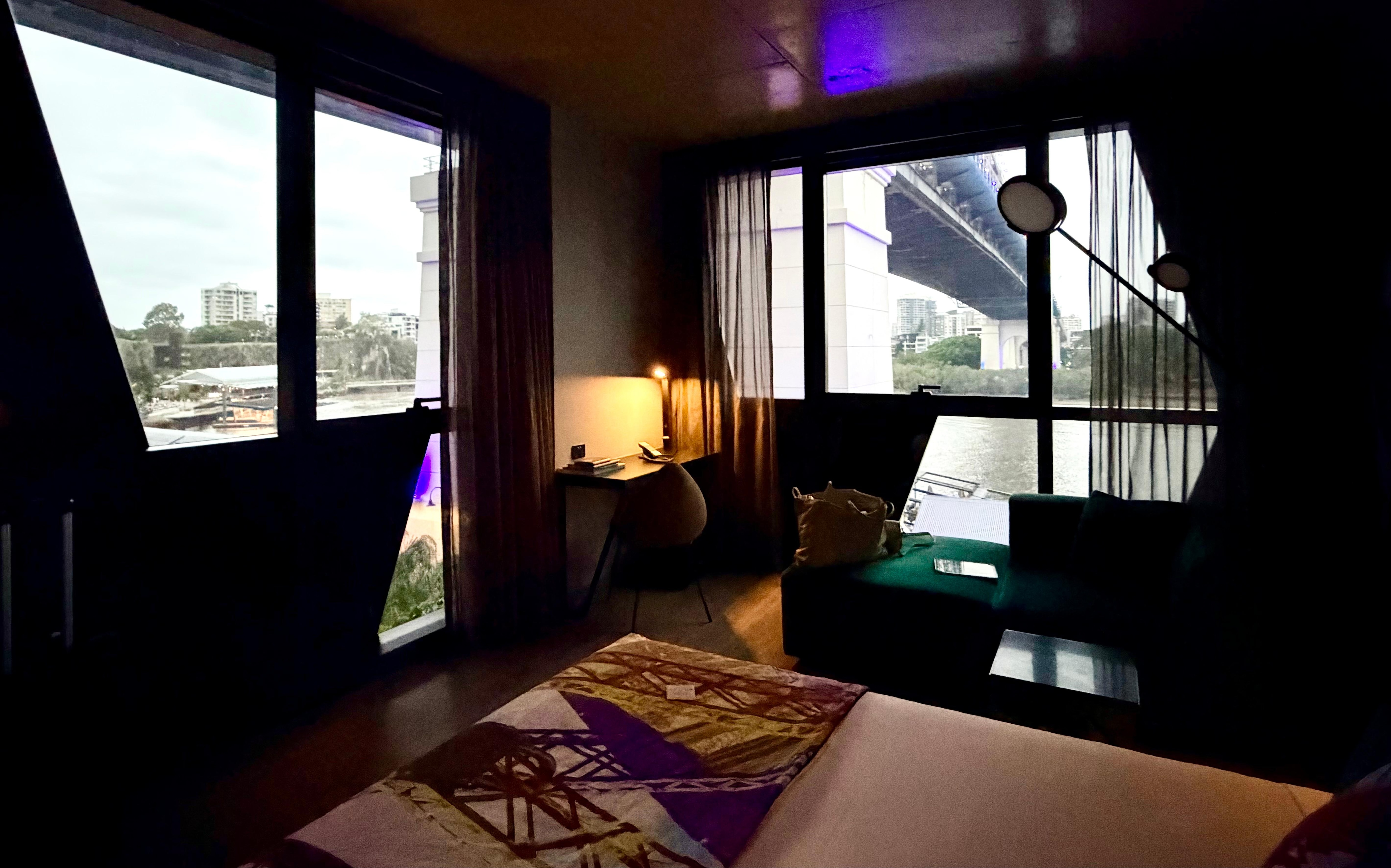 Our room.  Even though we faced the pub and restaurants, it was quiet.