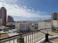 Utsikt fra bassengområdet