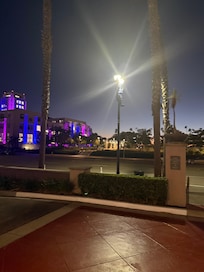 Udsigten foran hotellet