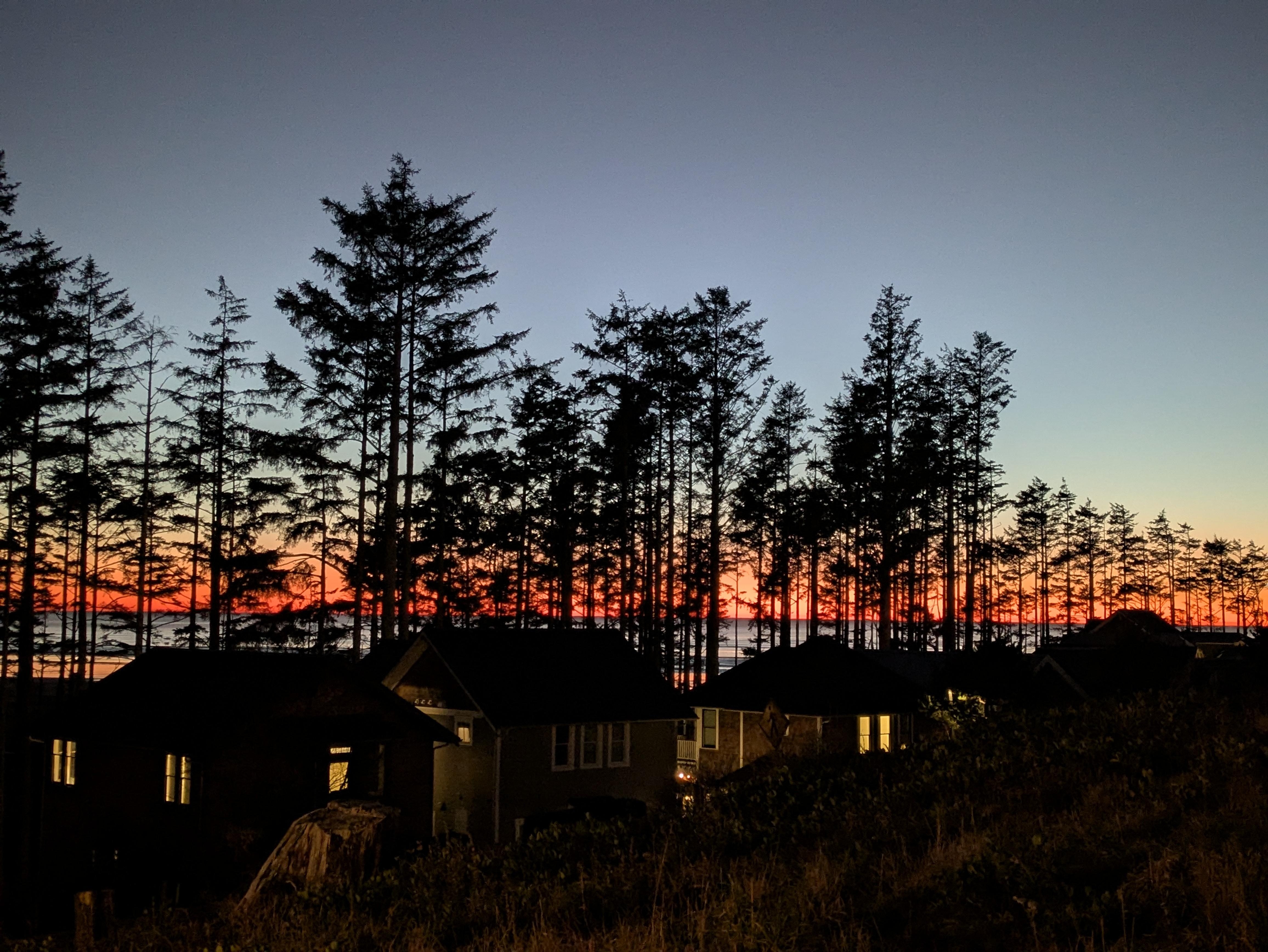Sunset view from the deck!