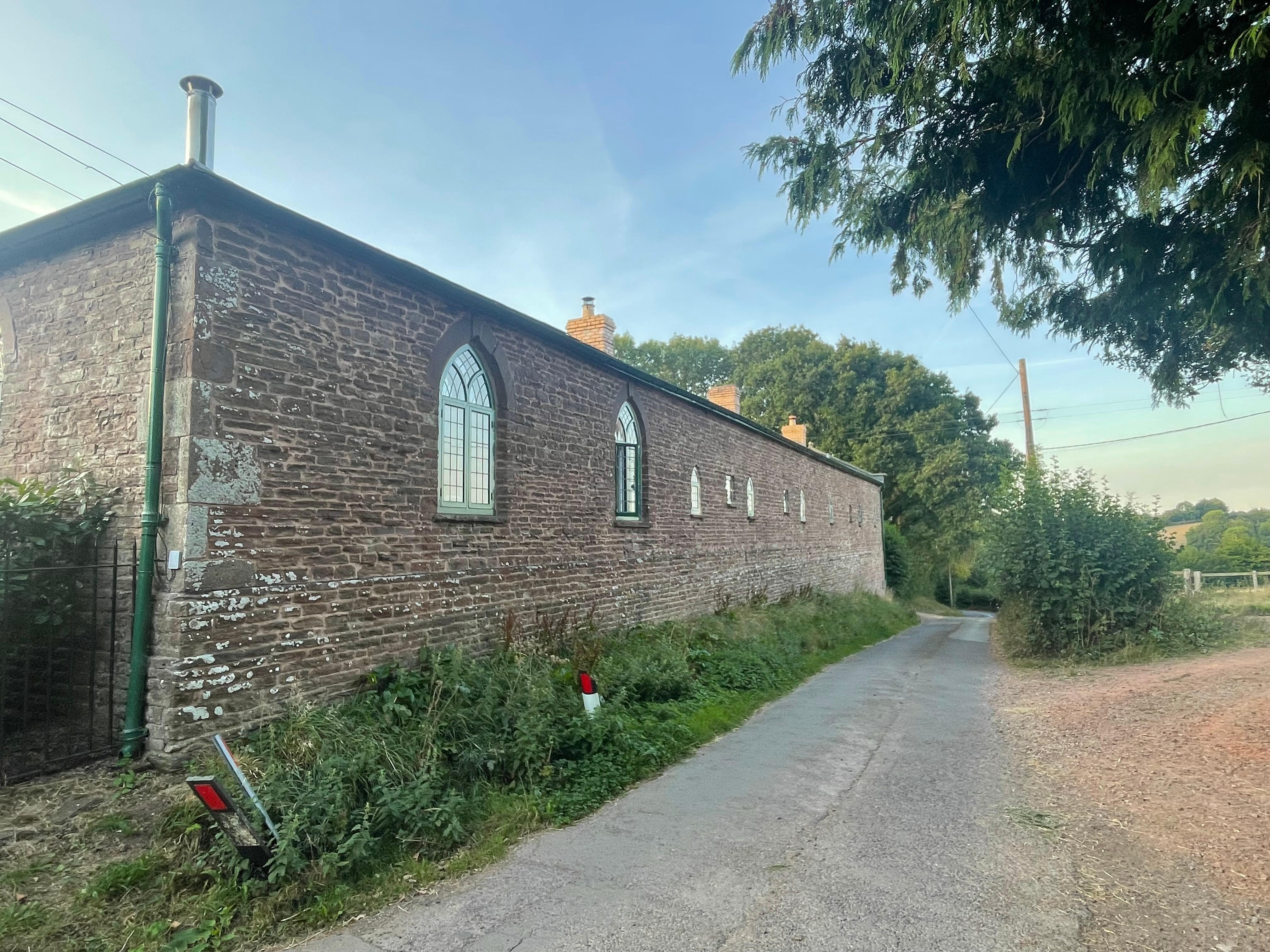 Interesting local architecture (an old converted almshouse on a walk up the road)