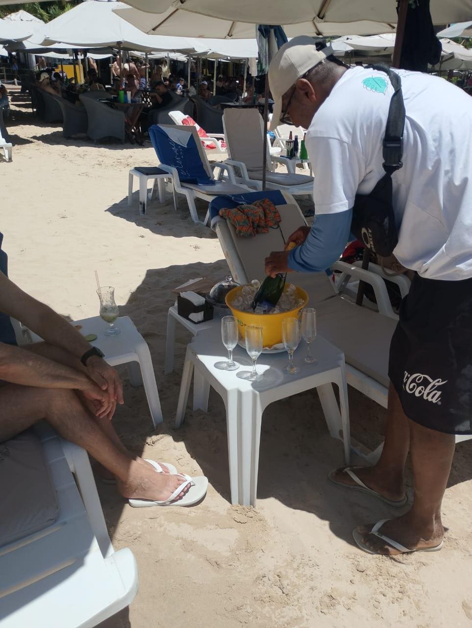 Serviço de praia muito bom