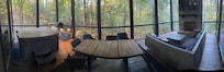 Panorama shot of back deck