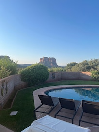 Views from the front and back