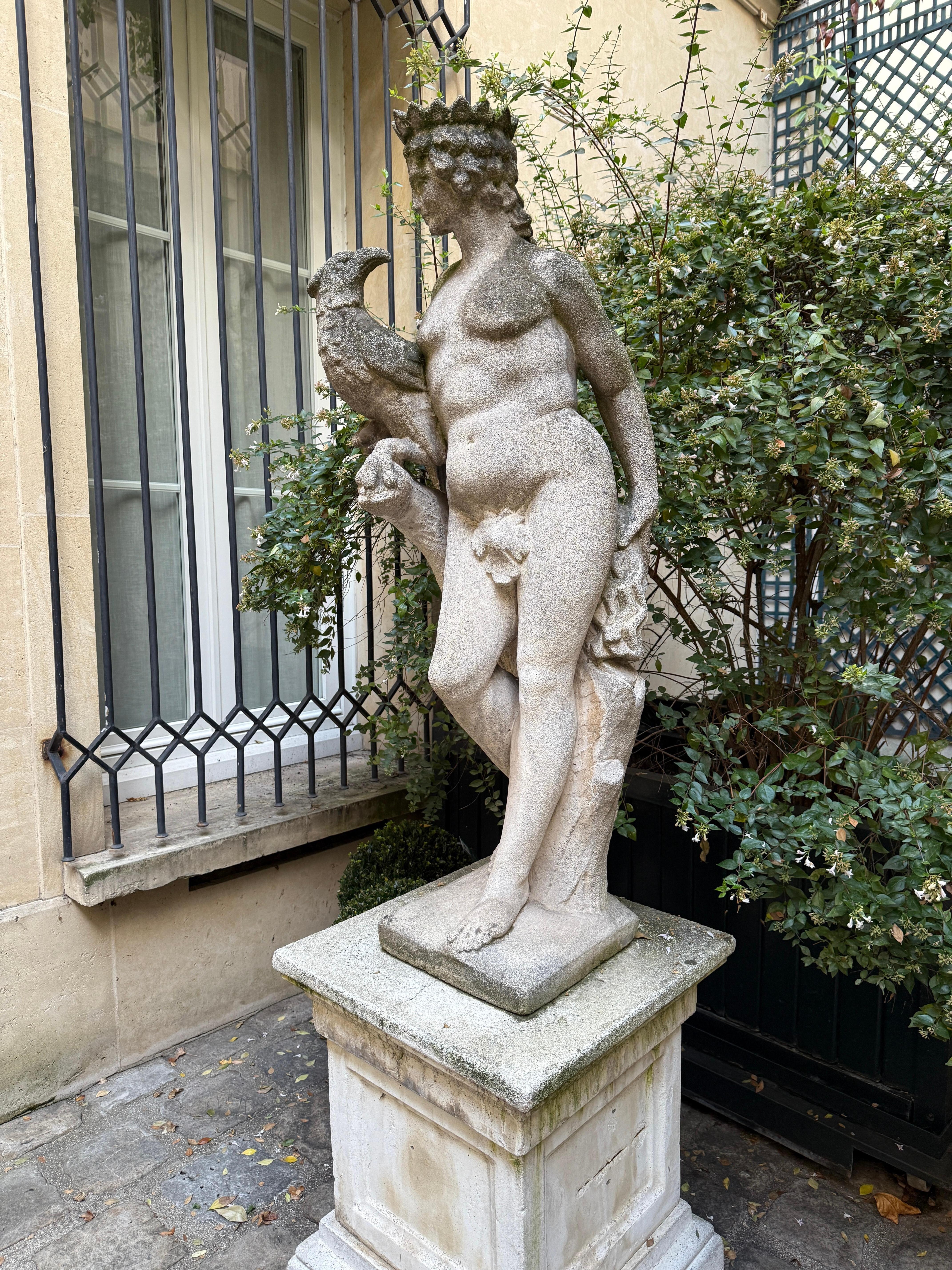 Courtyard statue