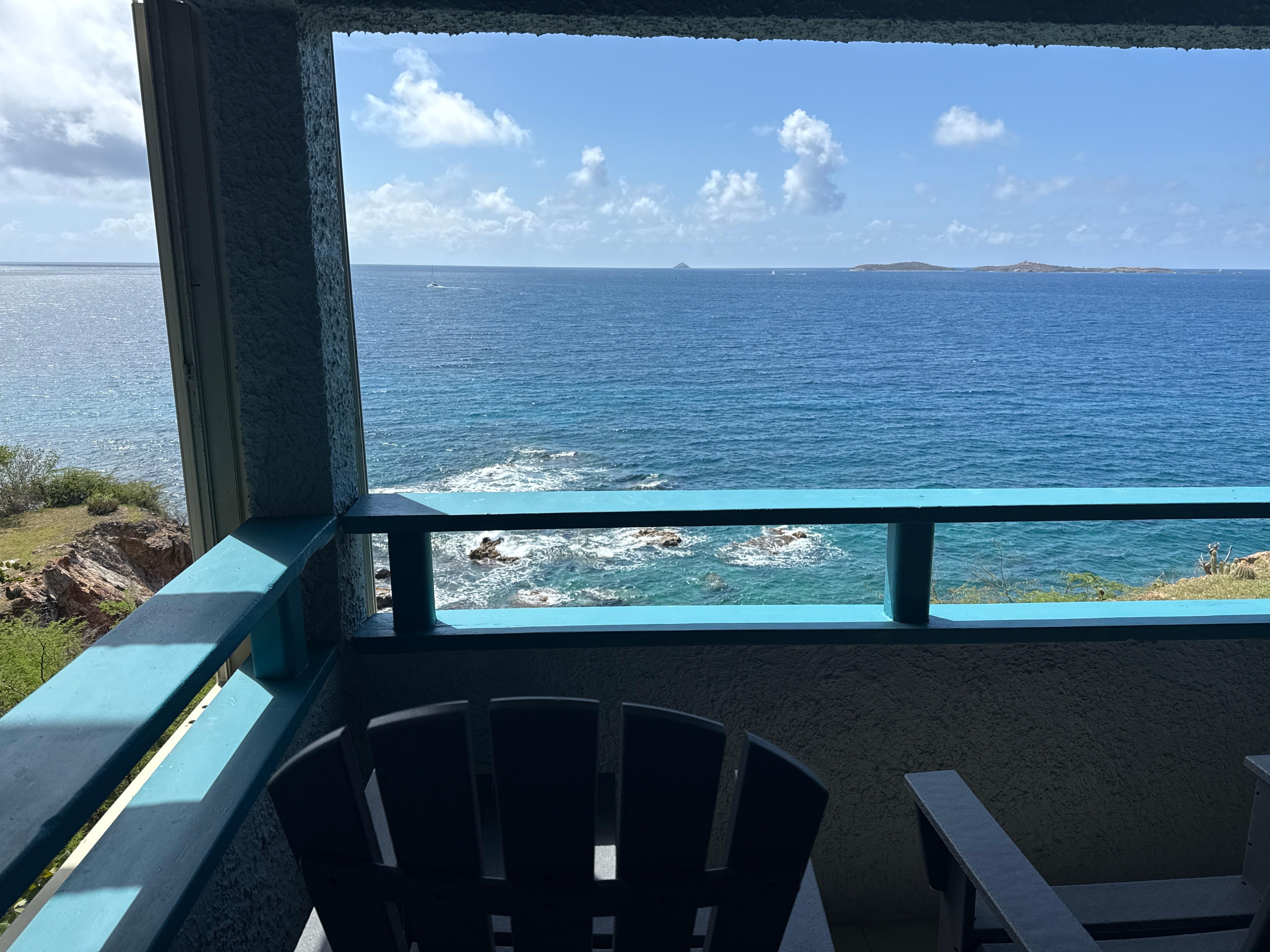 From bedroom balcony