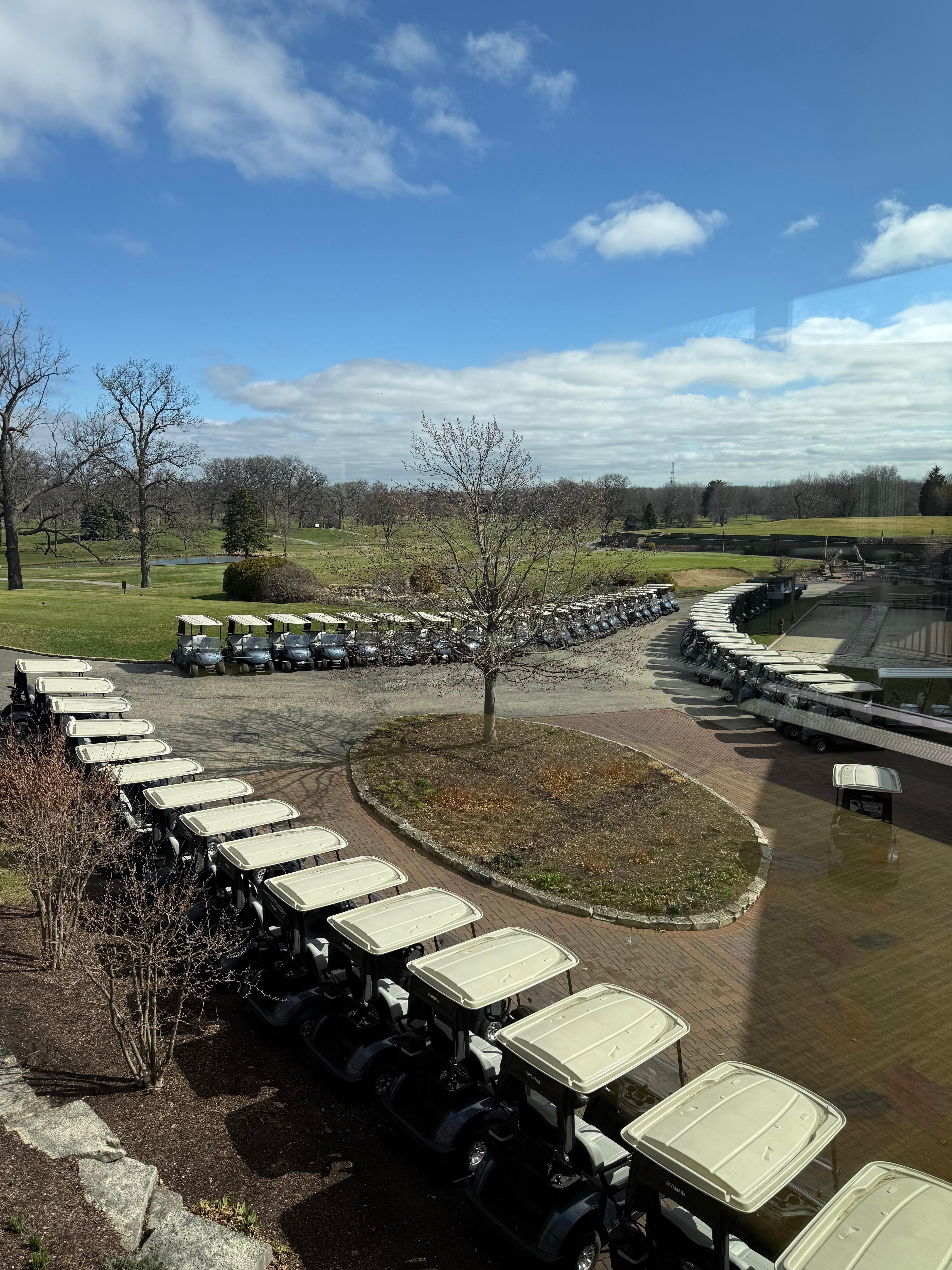 Golf course in late March.  