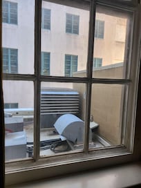 View outside if we wanted to let light inside our dark room