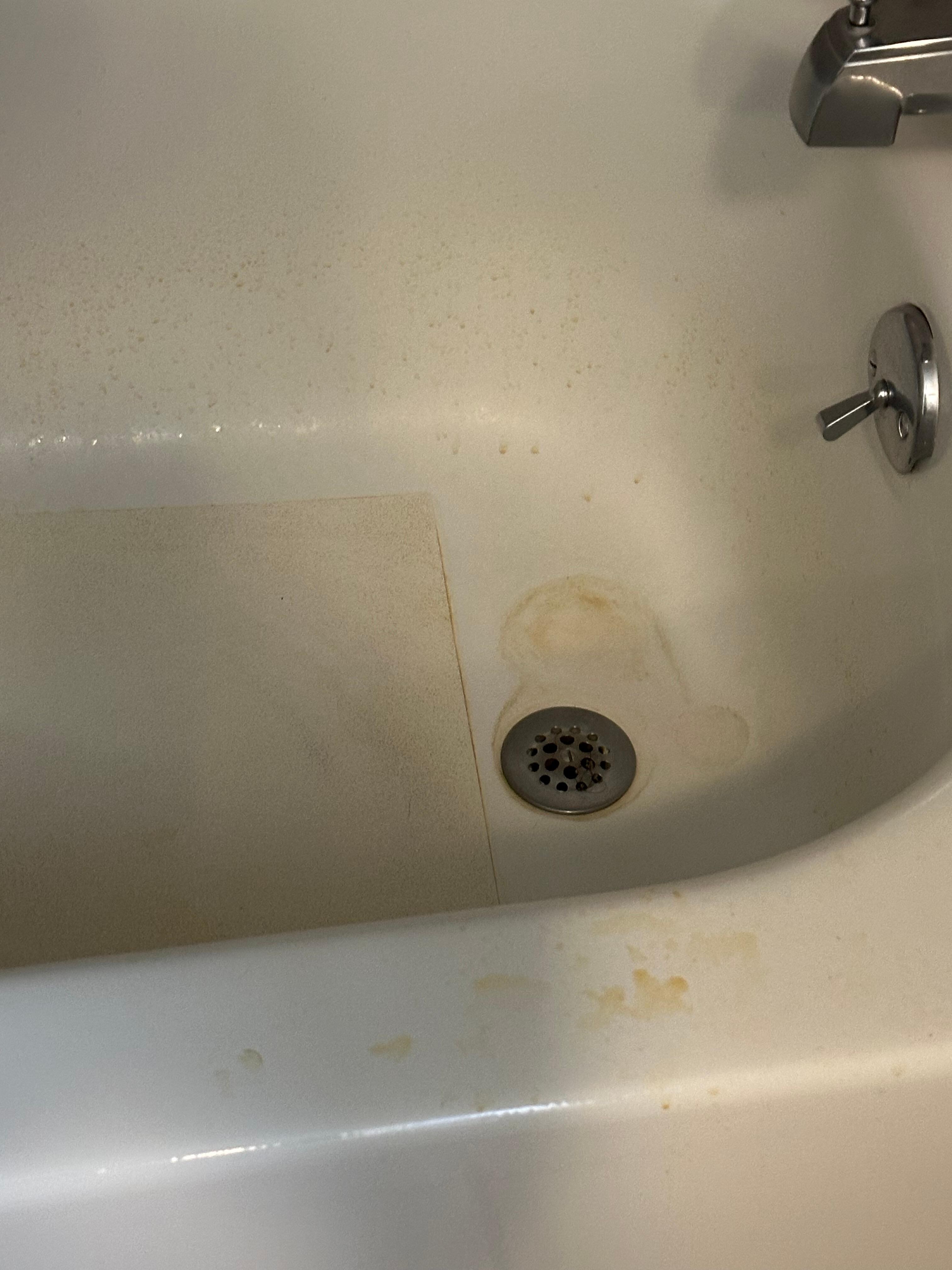 Don’t know what was stains are in shower.  