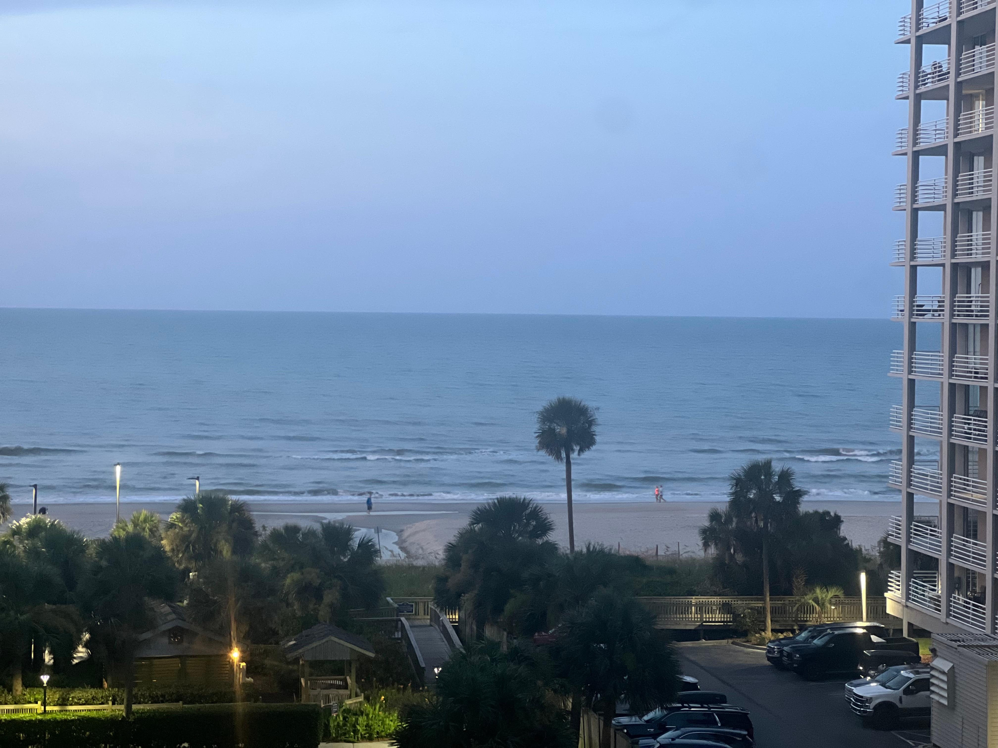 View from balcony..nice shaded place to relax