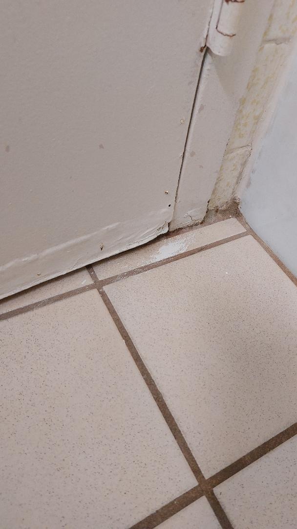 water damaged to bottom of door