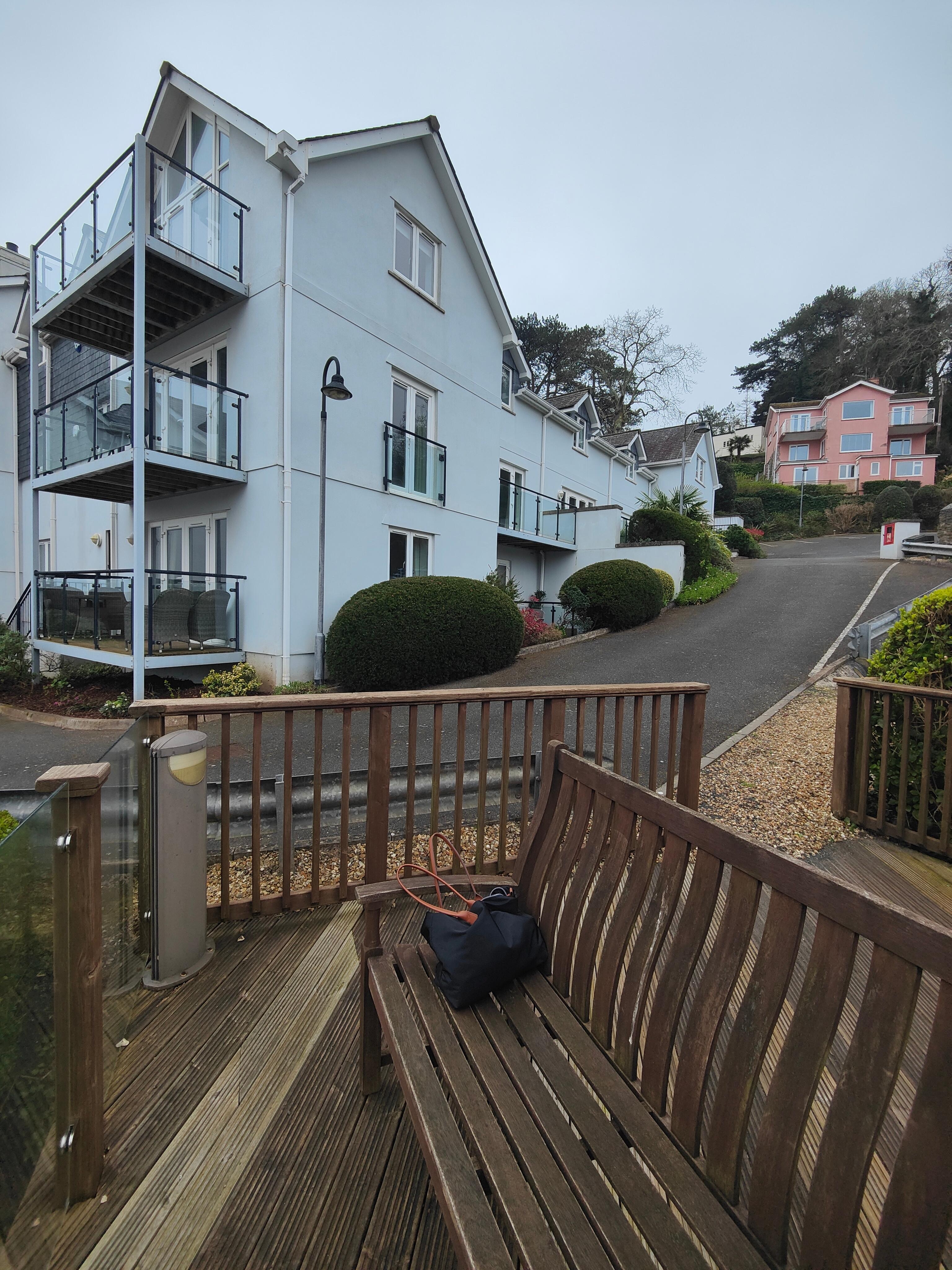 Side view of apartments.