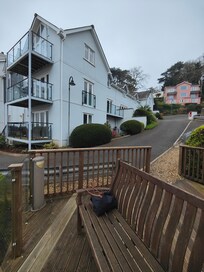 Side view of apartments.