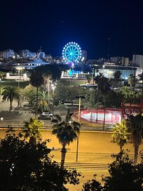 View from rooftop bar and restaurant