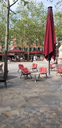 View from across the square.