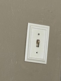 Dirty light switch. Cheap to replace