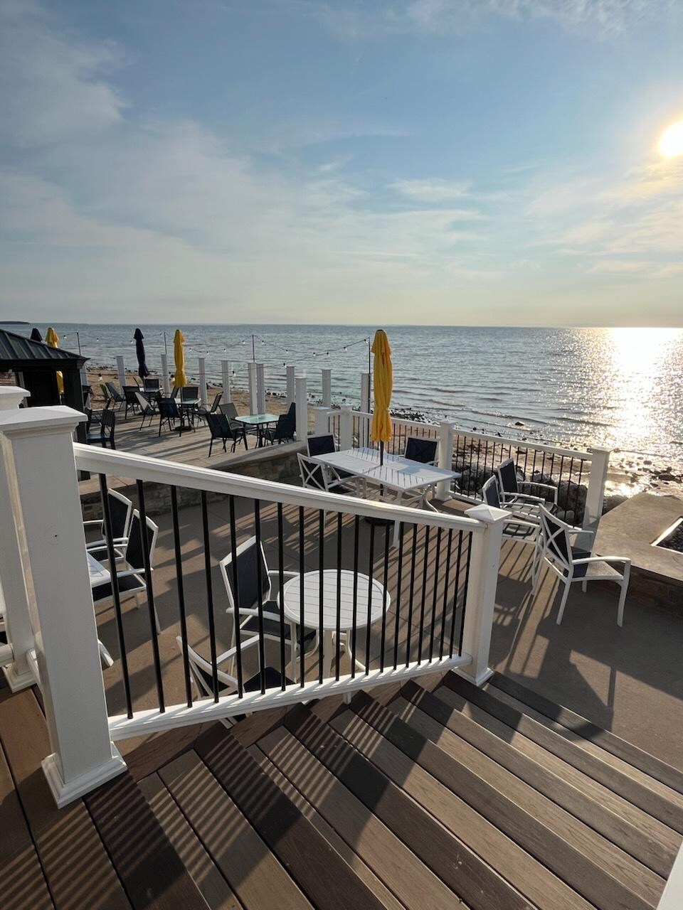 outdoor seating at restaurant