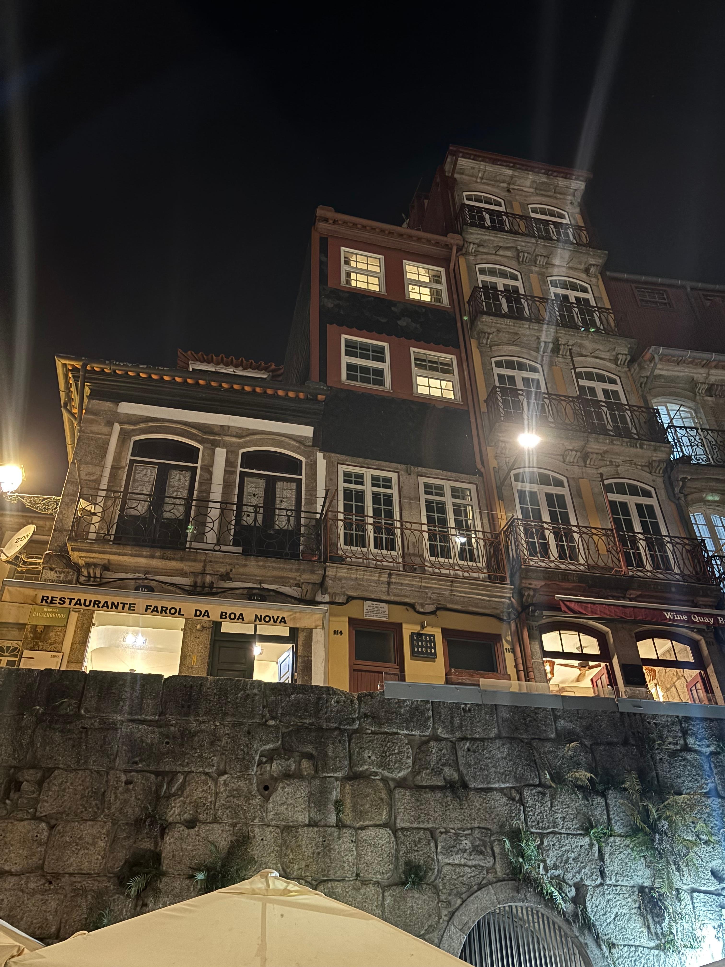 River view side - hotel is in the middle of picture. 