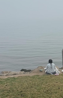 My daughter found her favorite spot to read.