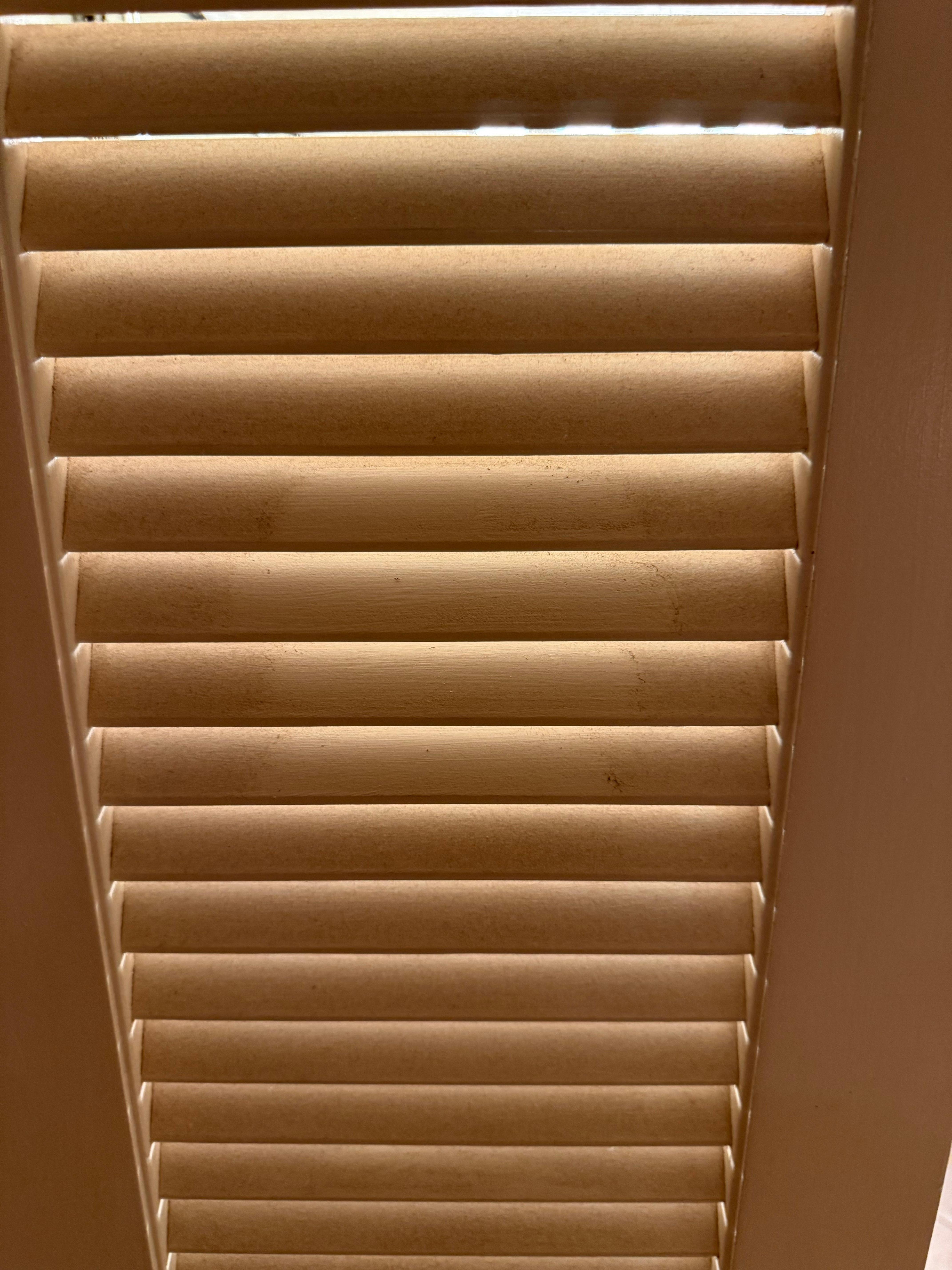 Caked with dust & dirt. 