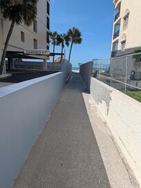 Public access to the beach just across the street from the condo.