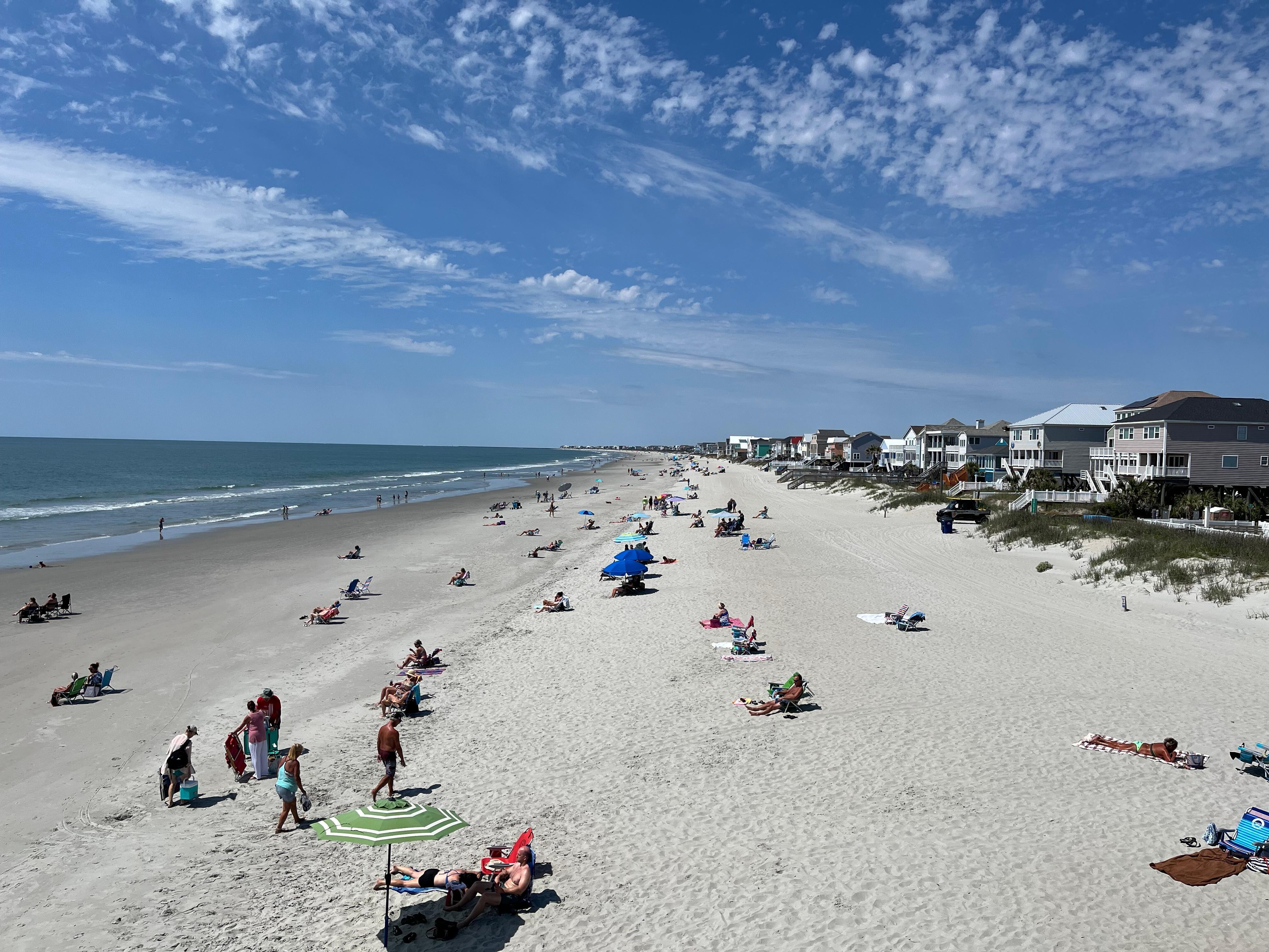 View of the beach from the Garden City Pier