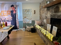 The Dining Area, Had brunch for 8 people. Table sits 12