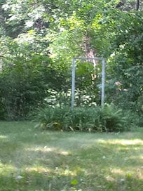 What memories this (old swing?) frame must hold.