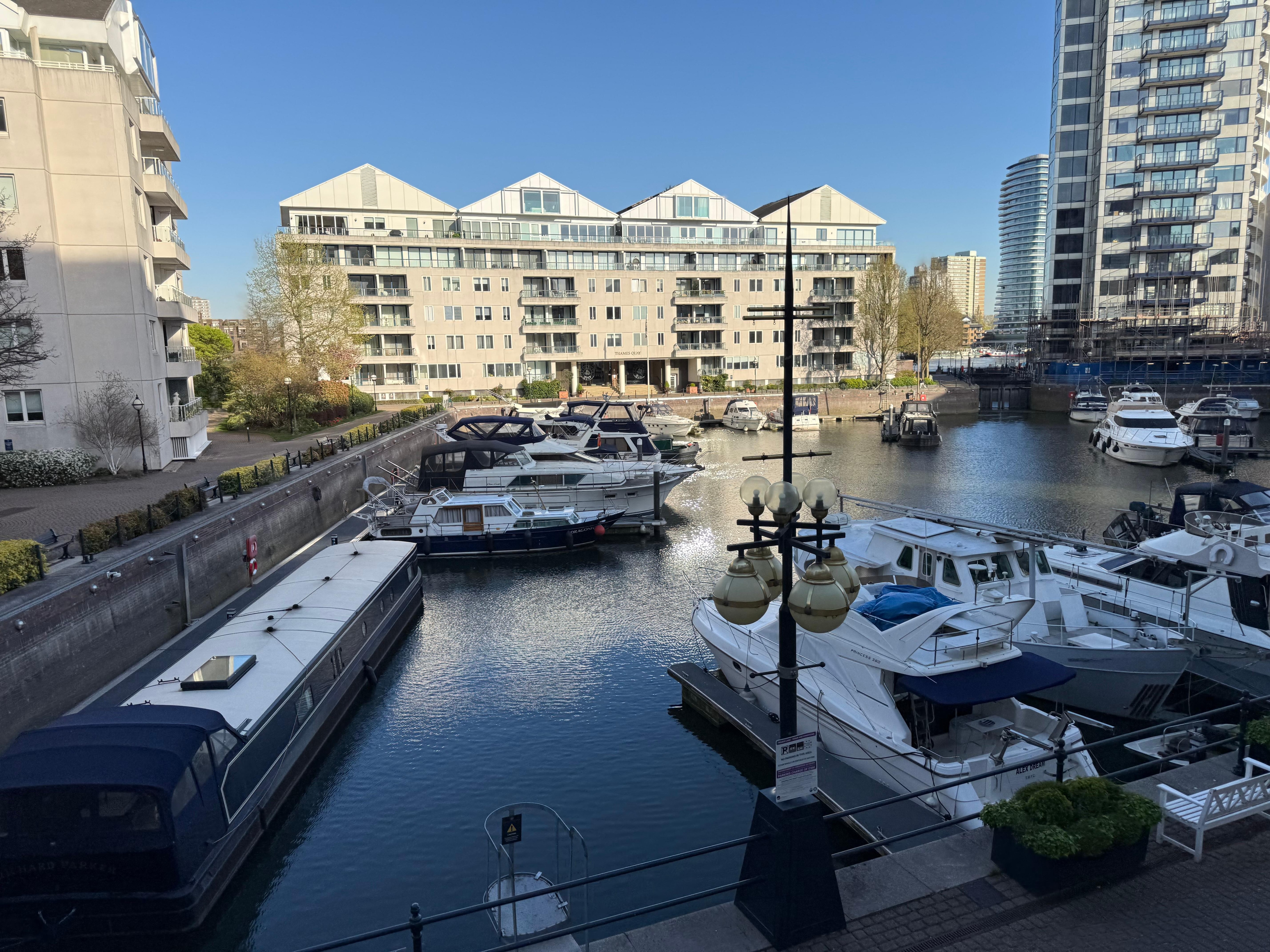 View from the outside seating at the restaurant.