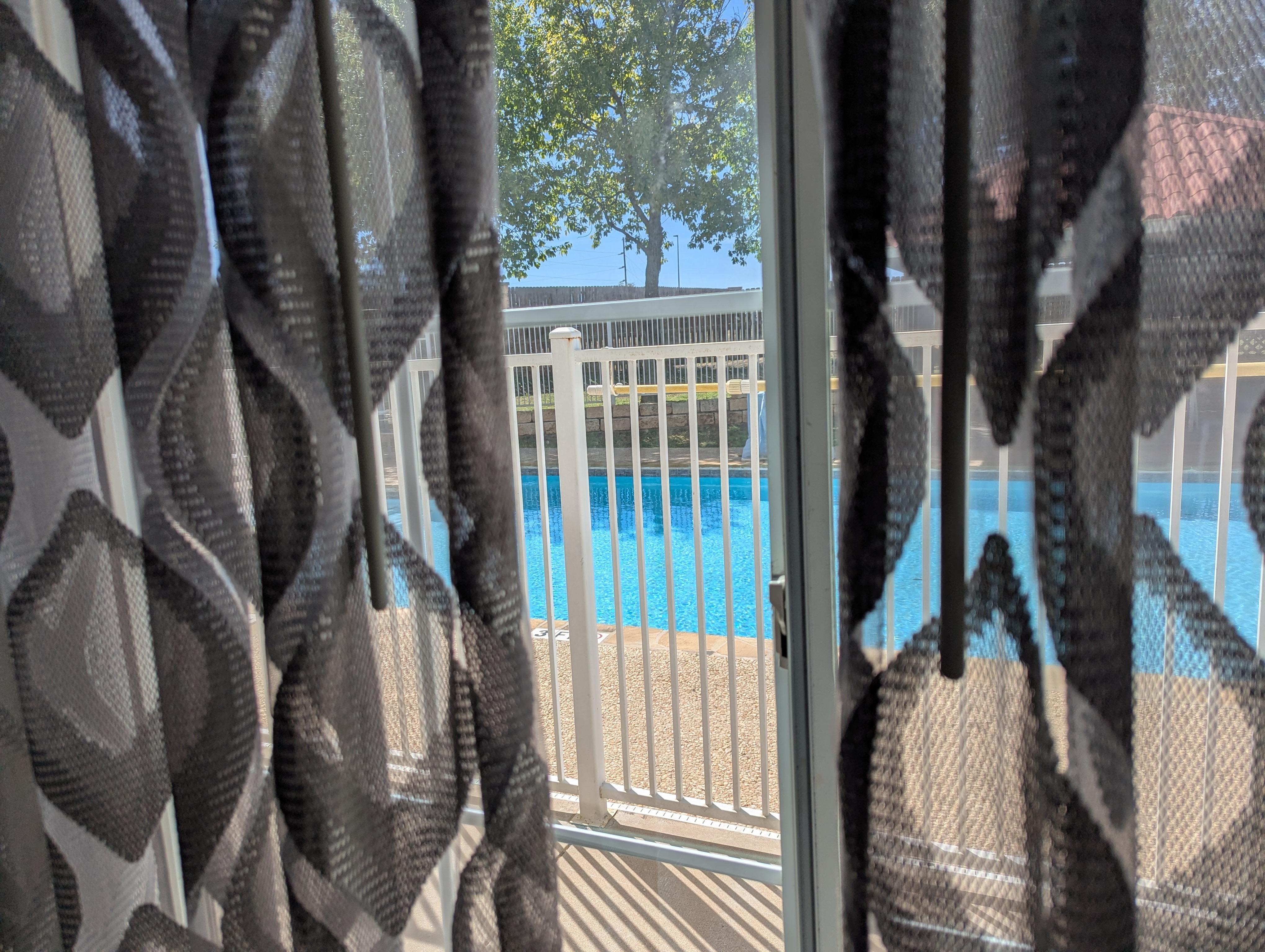 We choose the first floor for easy access to the pool