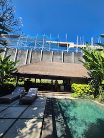 Construction over villa sad