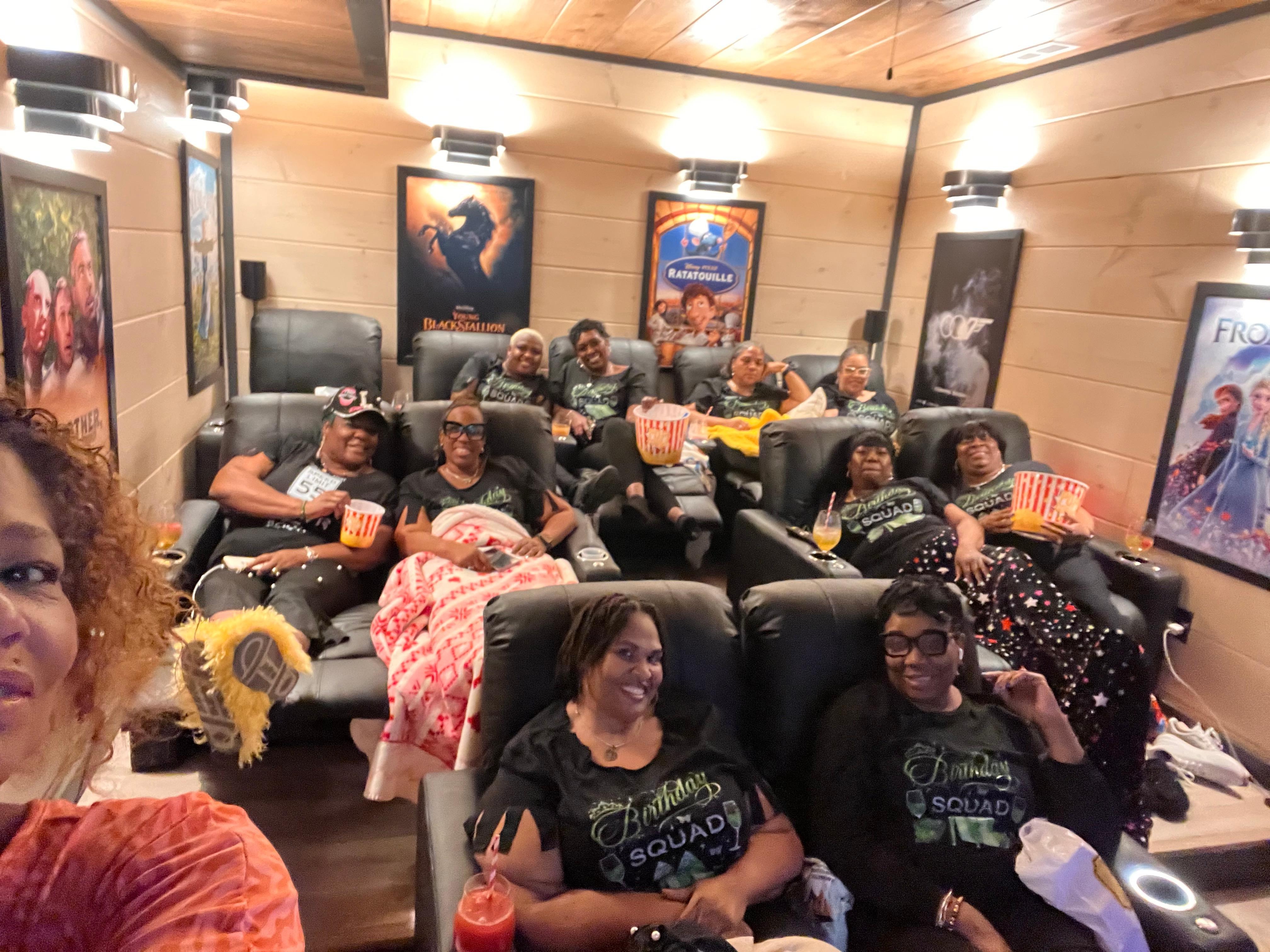 Movie night with the birthday girl 