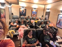 Movie night with the birthday girl