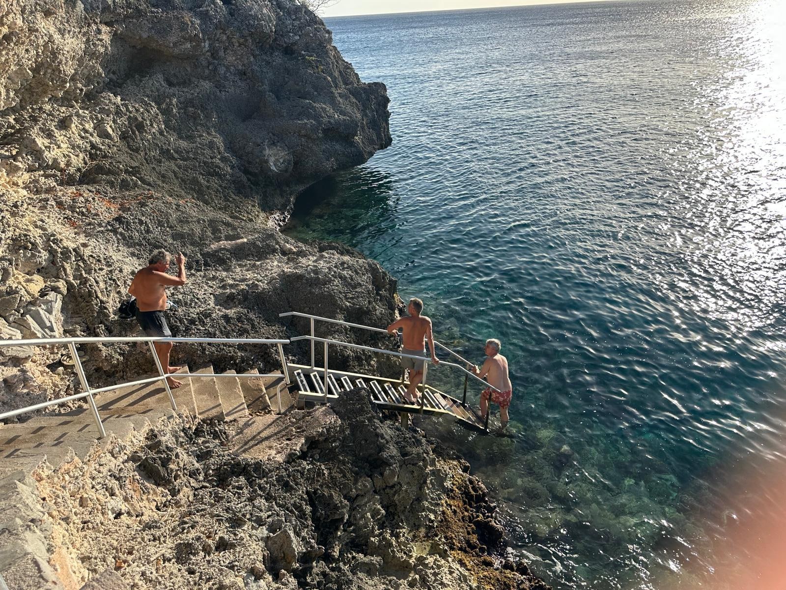 Stairs to the sea was easy