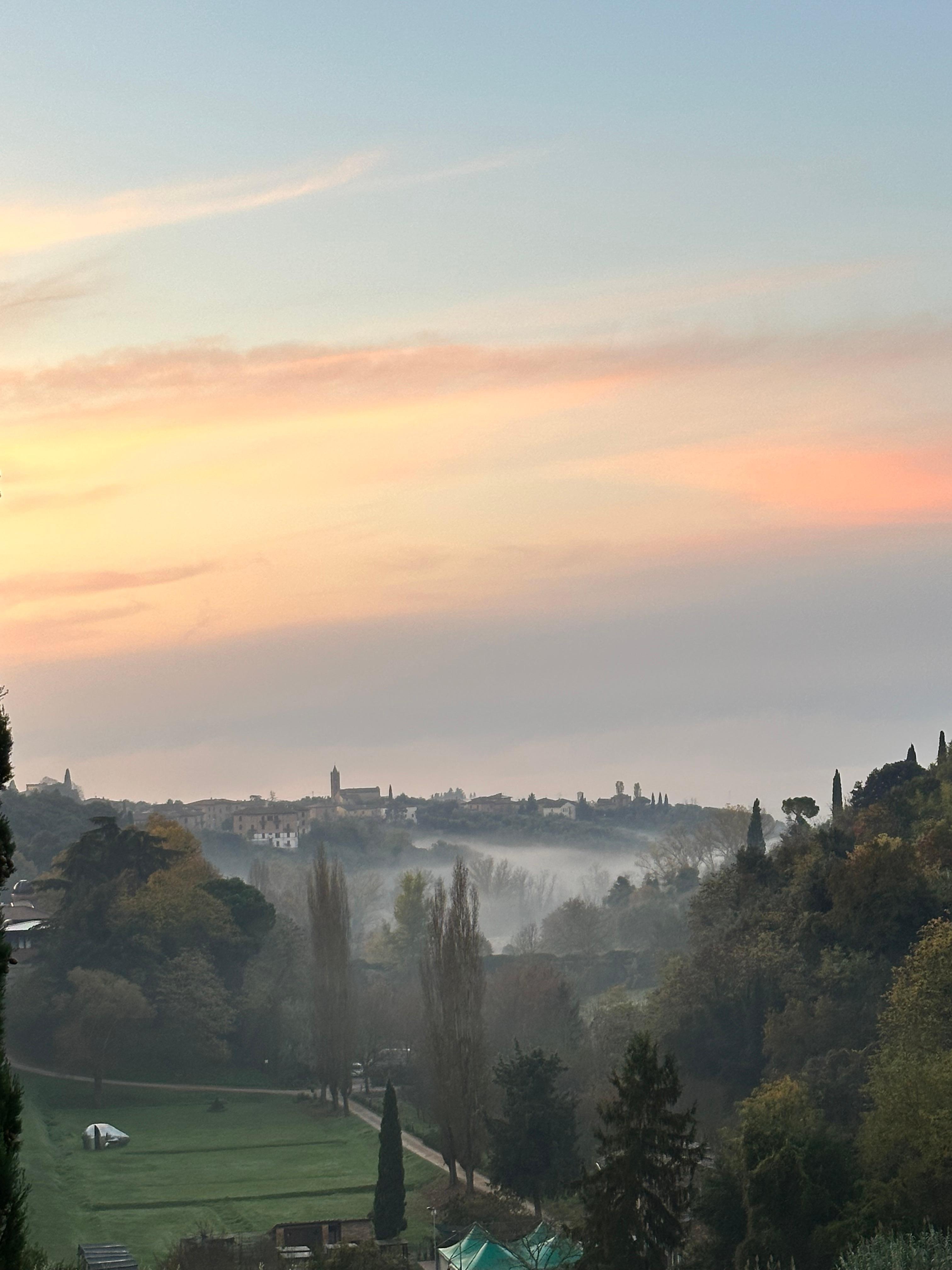 Sunrise from the balcony