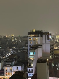 View from the 7th floor balcony of our room.