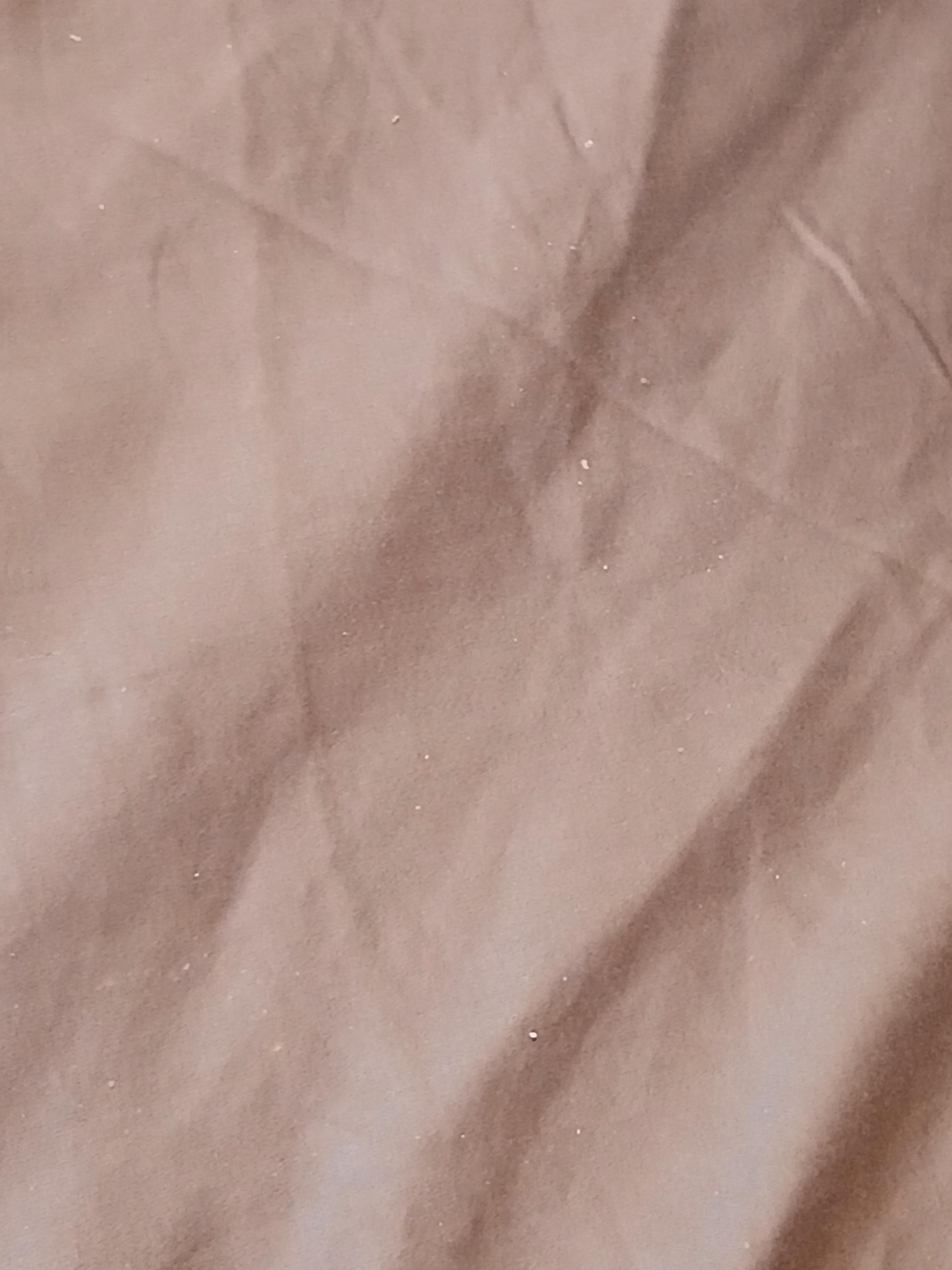 White flakes (feet crumbs) bottom of the bed.