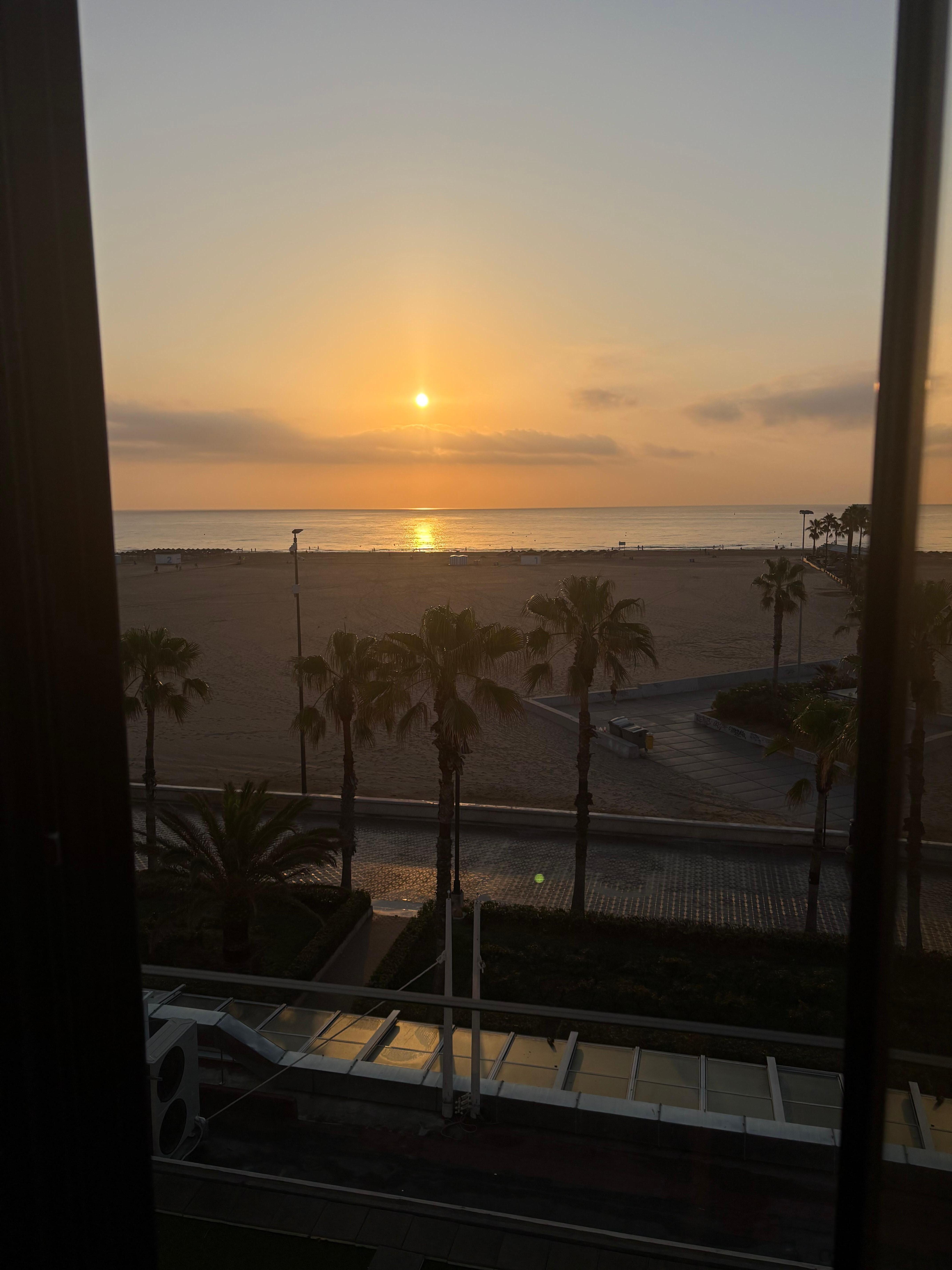 Morning Sunrise from my bed!