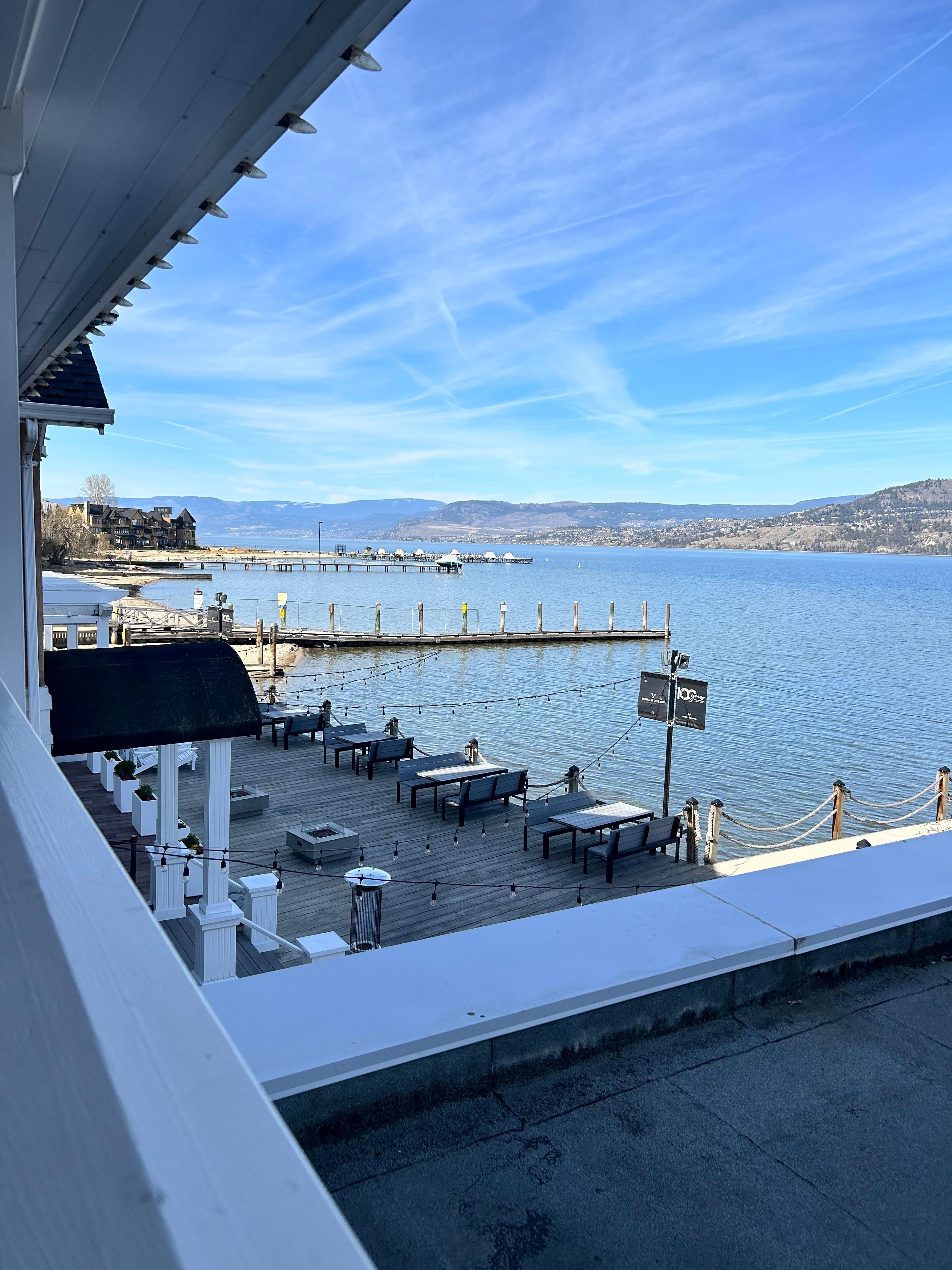 View from the second floor balcony