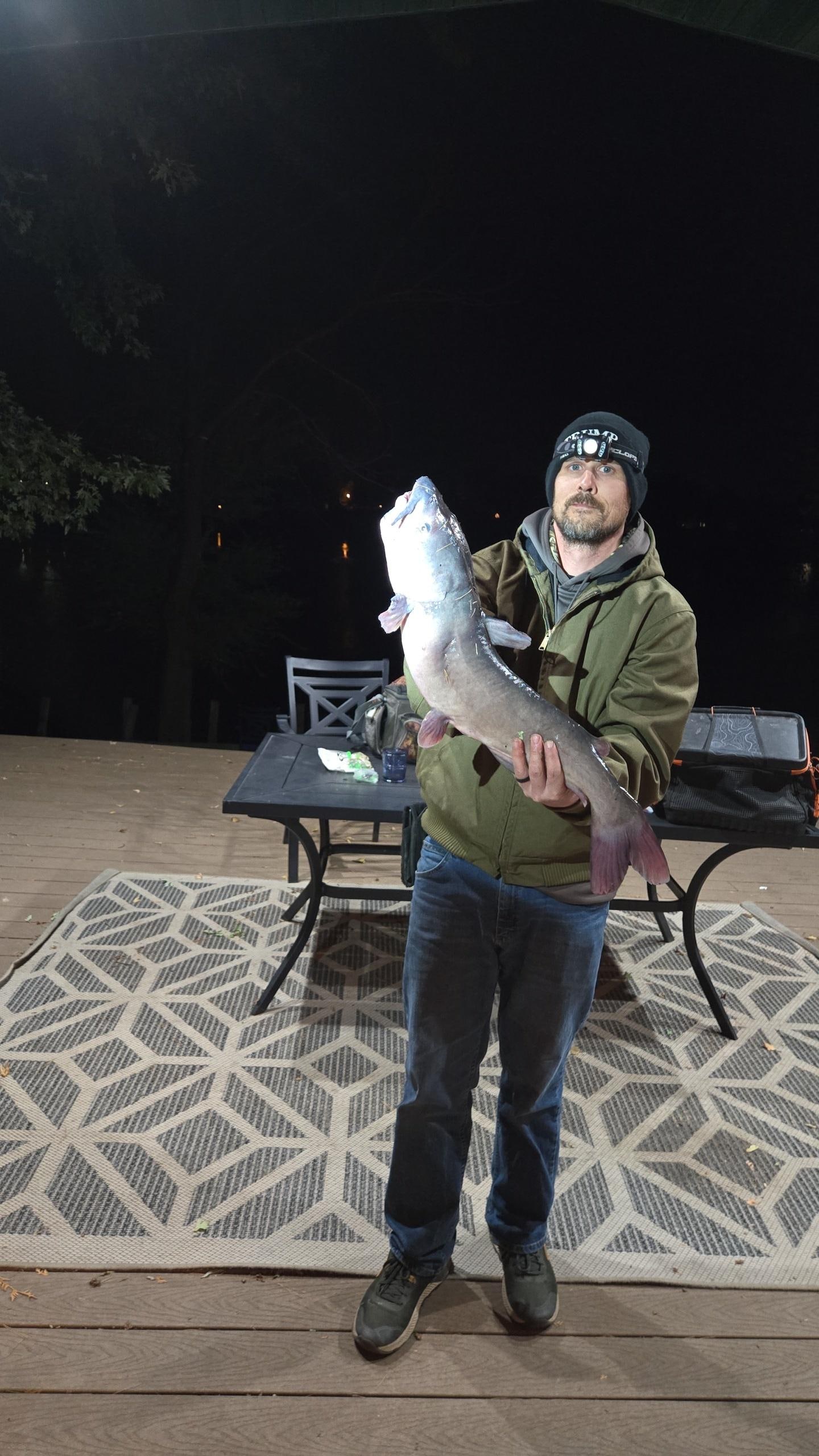 This is the biggest one we have caught since coming here. 10.36 lbs!