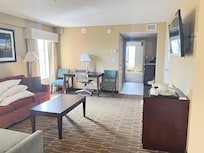 Suite includes separate section with pullout couch