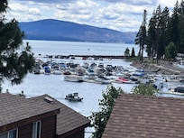 View of marina area from deck