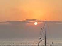 Por do Sol, vista próximo da estadia.