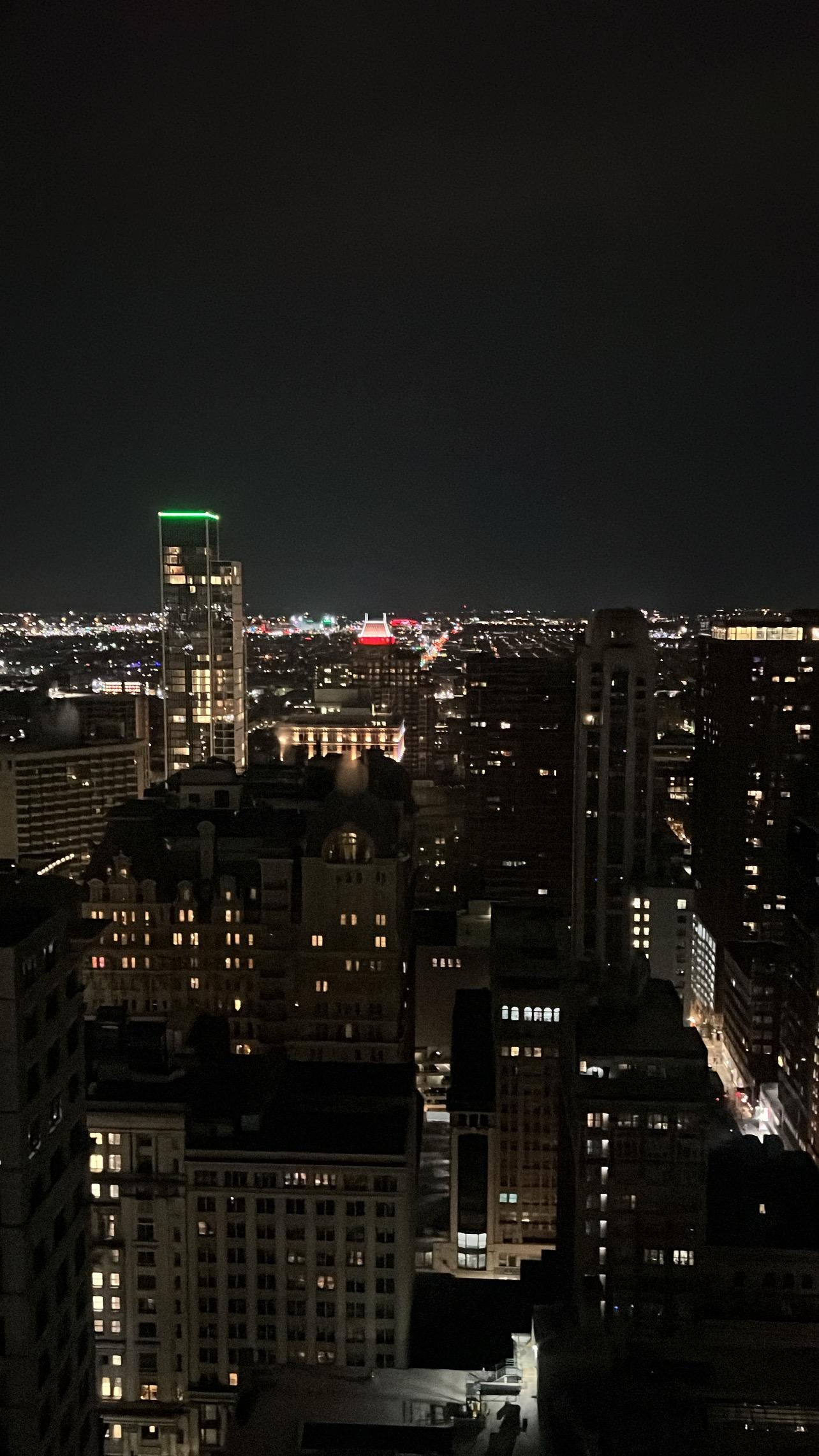 Night view Deluxe Room 36th floor. 