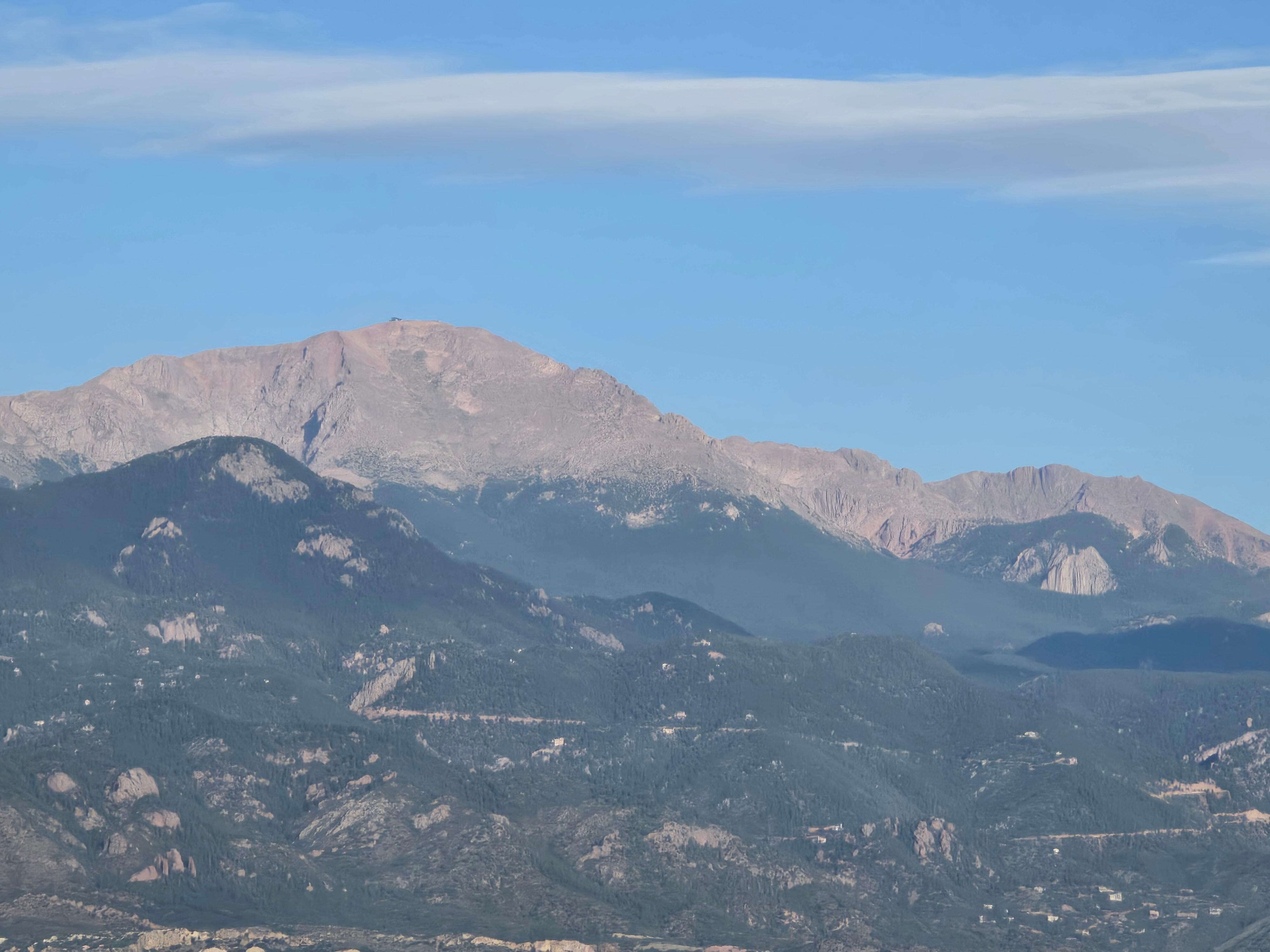 Pikes peak from the balcony