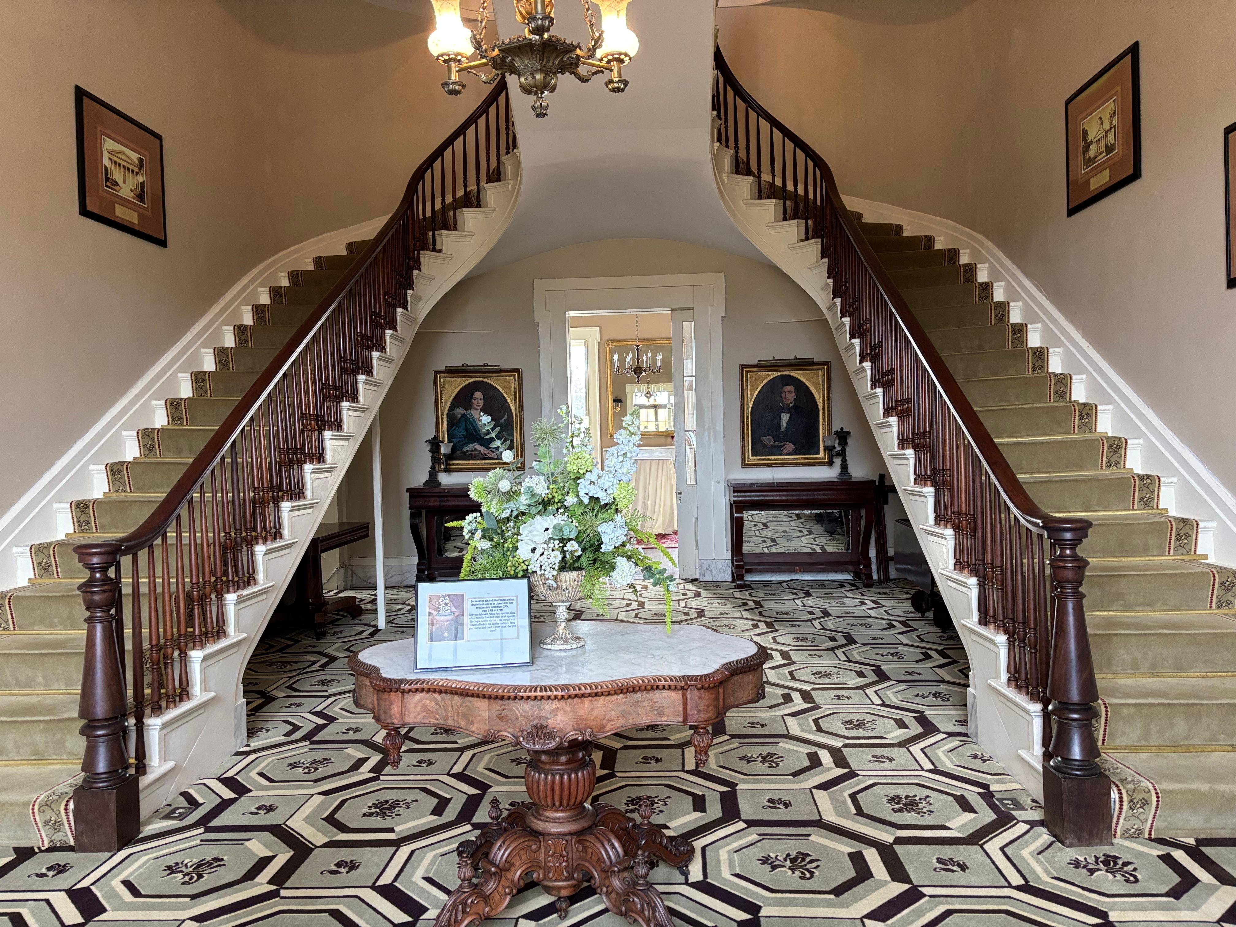 Beautiful entryway of mansion