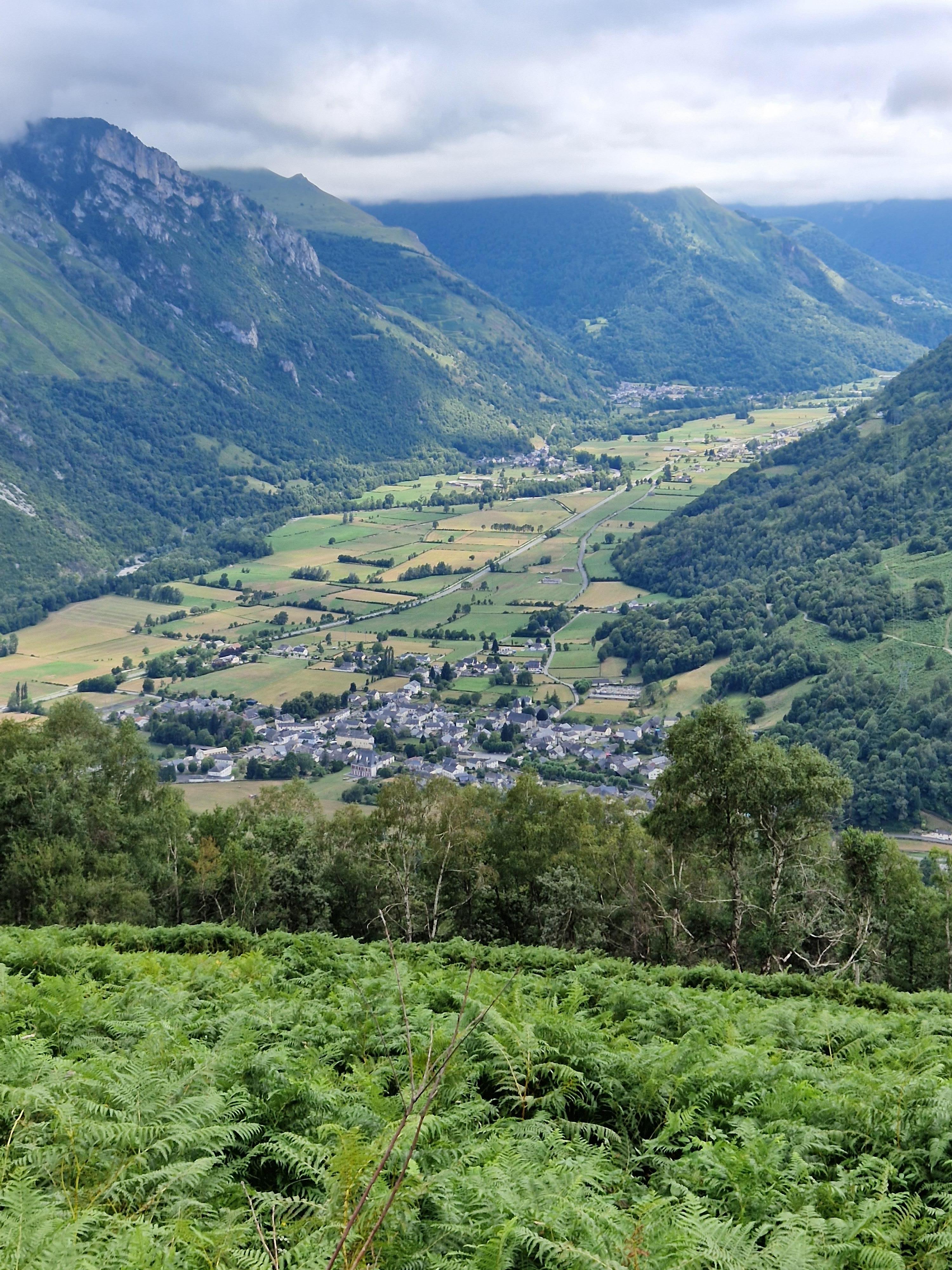 la vallée vue du plateau de benou