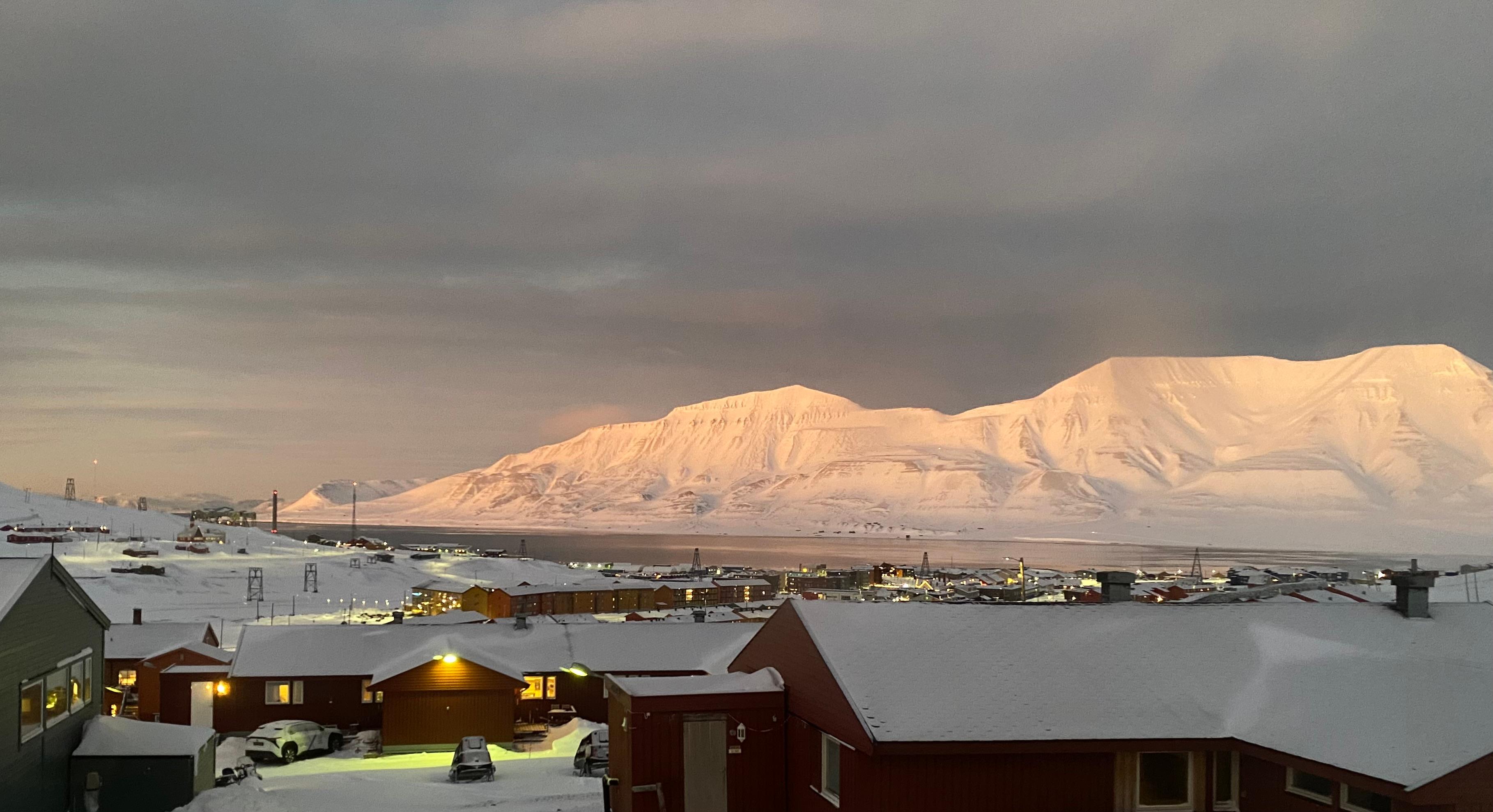 Breakfast with a view. Different colours every time